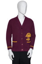 Load image into Gallery viewer, 1970&#39;s Maroon and Gold Peanuts Letterman Sweater - Size S
