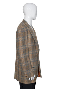 1970's Plaid Wool Jacket - Size XL / 44 Long