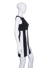 Load image into Gallery viewer, 1990&#39;s Black and White Striped Joseph Ribkoff Cocktail Dress - Size S
