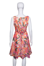 Load image into Gallery viewer, 1960&#39;s Psychedelic Chiffon Elinor Gay Dress - Size M
