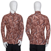 Load image into Gallery viewer, 1970&#39;s Lollipops &amp; Search Lights Novelty Print Disco Shirt - Size M
