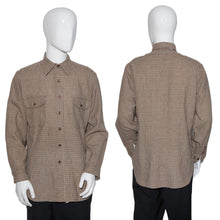 Load image into Gallery viewer, 1960&#39;s Beige Plaid Wool Pendleton - Size L
