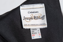 Load image into Gallery viewer, 1990&#39;s Black and White Striped Joseph Ribkoff Cocktail Dress - Size S
