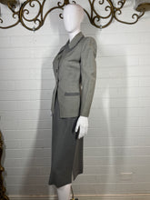 Load image into Gallery viewer, 1940&#39;s Two Tone Gray Switzer&#39;s Skirt Suit Size S
