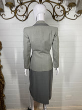 Load image into Gallery viewer, 1940&#39;s Two Tone Gray Switzer&#39;s Skirt Suit Size S
