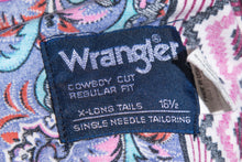 Load image into Gallery viewer, 1990&#39;s Bold Pink and Purple Print Wrangler Western Shirt - Size XL
