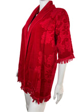 Load image into Gallery viewer, 1970&#39;s Red Terrycloth Towel Robe Size M
