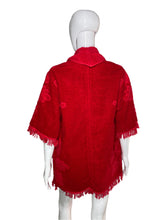 Load image into Gallery viewer, 1970&#39;s Red Terrycloth Towel Robe Size M
