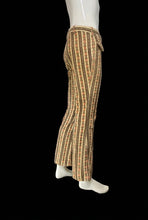Load image into Gallery viewer, 1970s Love N Stuff Printed Corduroy Flared Pants – Size S

