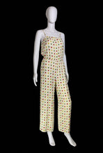 Load image into Gallery viewer, 1970s Multicolor Polka Dot Tank Jumpsuit – Size M
