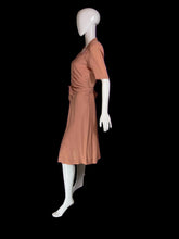 Load image into Gallery viewer, 1940s Lewin's Dusty Pink Sequined Evening Dress – Size M
