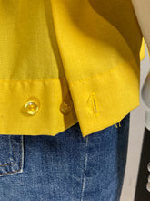 Load image into Gallery viewer, 1950s King Louie Canary Yellow Bowling Shirt – Size XL
