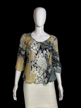 Load image into Gallery viewer, 2000s Sheer Psychedelic Paisley Kimono Sleeve Blouse – Size M/L
