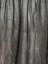 Load image into Gallery viewer, 1980&#39;s Black and Silver Lamè Glitter Dress Size S
