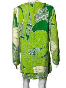 1960's Psychedelic Mr. Dino Tunic Dress Size XL