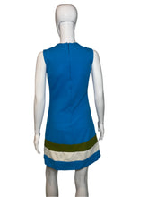 Load image into Gallery viewer, 1960&#39;s Mod Striped Mini Dress Size S
