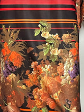 Load image into Gallery viewer, 1970&#39;s Fall Striped Poly Dress Size M
