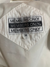 Load image into Gallery viewer, 1980&#39;s White Member&#39;s Only Jacket Size M
