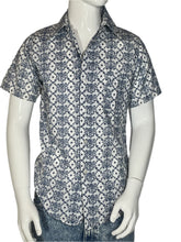 Load image into Gallery viewer, 1960&#39;s K-Mart Perma Press Damask Casual Shirt Size S
