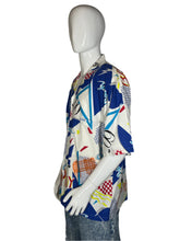 Load image into Gallery viewer, 1980&#39;s Ocean Pacific Surf Print Cotton Button Up Size L/XL
