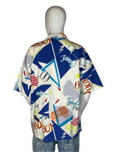 Load image into Gallery viewer, 1980&#39;s Ocean Pacific Surf Print Cotton Button Up Size L/XL
