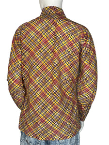 1970's Arrow Casual Wear Plaid Shirt Size M