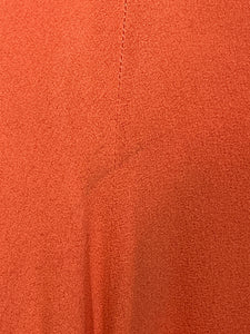 1940's Beaded Coral Rayon Dress Size S