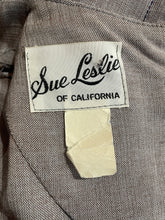 Load image into Gallery viewer, 1960&#39;s Sue Leslie Gabardine Secretary Dress Size M
