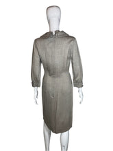 Load image into Gallery viewer, 1960&#39;s Sue Leslie Gabardine Secretary Dress Size M

