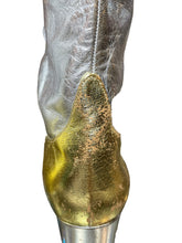 Load image into Gallery viewer, Close up of wear on the back of the boot
