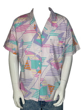 Load image into Gallery viewer, 1980&#39;s Pastel Ocean Pacific Button Up Size L
