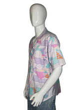 Load image into Gallery viewer, 1980&#39;s Pastel Ocean Pacific Button Up Size L
