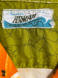 1960's Penny's Hawaii Aloha Shirt Size L