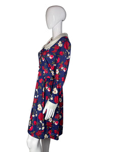 1970's Emilio Boryhese Floral Dress Size L