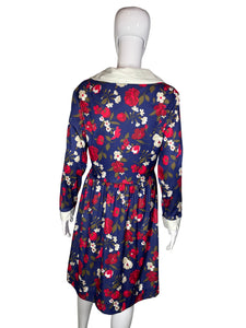 1970's Emilio Boryhese Floral Dress Size L
