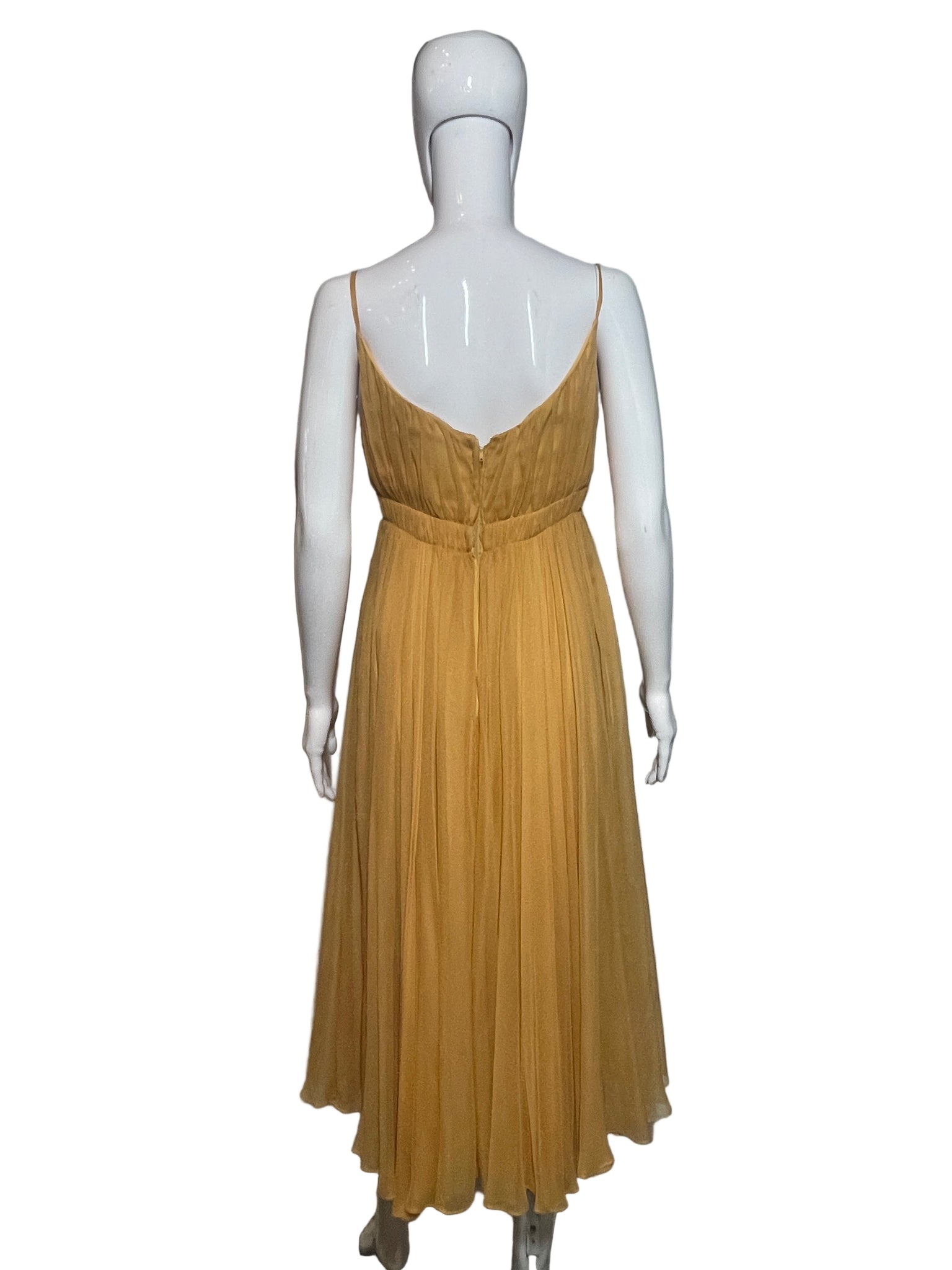 1960's Miss America Creamsicle Chiffon Cocktail Dress Size S Antique Sugar 1960's Miss America Creamsicle Chiffon Cocktail Dress Size S Antique Sugar