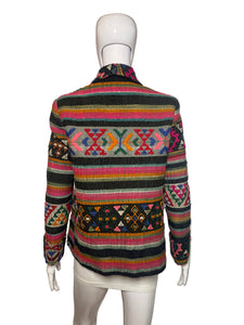 1960's Wool Darjeeling Carpet Jacket Size M