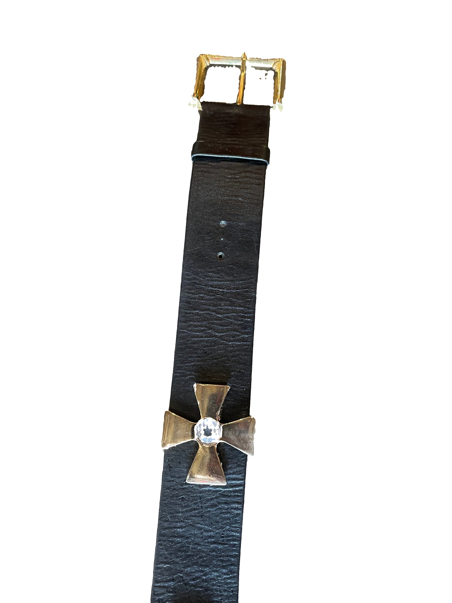 Vintage Christian Dior black, brown and gold embellished belt size small/medium Vintage Christian Dior Belt brown monogram main image 3