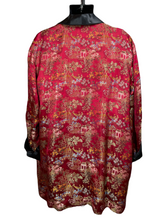 Load image into Gallery viewer, 1940&#39;s Asian Satin Smoking Jacket Size XL

