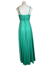 Load image into Gallery viewer, 1970&#39;s Sea Green Maxi Dress Size S
