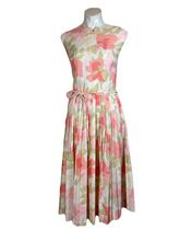 Load image into Gallery viewer, 1960&#39;s Floral Garden Party Dress Size M
