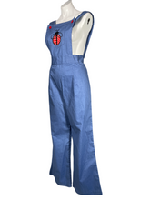 Load image into Gallery viewer, 1970’s Chambray Ladybug Overalls Size M
