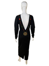 Load image into Gallery viewer, 1990’s Andrea Jovine Jeweled Knit Gown Size M
