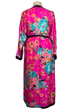 Load image into Gallery viewer, 1960&#39;s Neon Asian Inspired Maxi Dress Size XL
