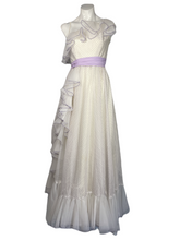 Load image into Gallery viewer, 1970&#39;s One Shoulder Chiffon Prom Dress Size S
