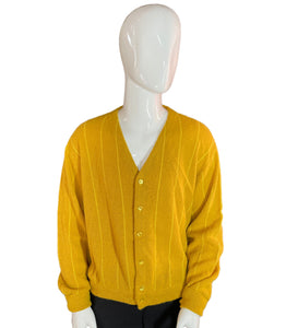 1950’s CalMates Mustard Yellow Cardigan Size L