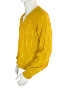 1950’s CalMates Mustard Yellow Cardigan Size L