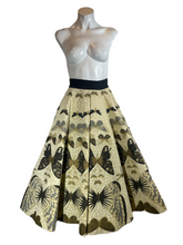 Load image into Gallery viewer, 1950&#39;s Jonathan Logan Butterfly Print Circle Skirt Size XS
