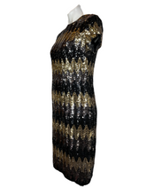 Load image into Gallery viewer, 1960&#39;s Sequin Cocktail Dress Size S/M
