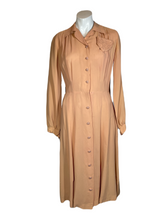 Load image into Gallery viewer, 1940&#39;s Dusty Peach Day Dress Size M
